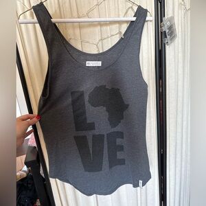 Black and Gray Fitted Raglan Tank Top